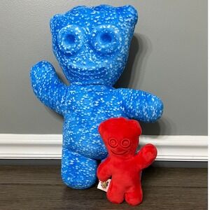 Sour Patch Kids Large‎ Blue & Mini Red Plush Set